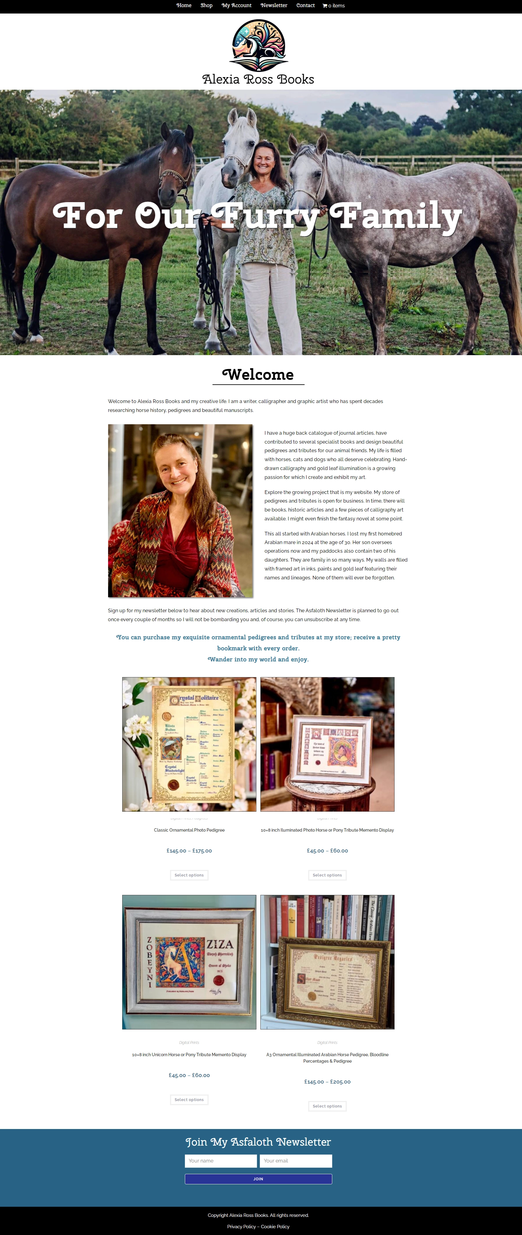 Alexia Ross Books website