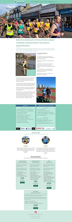Atletik Endurance website