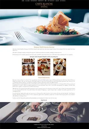 Carte Blanche Dining Website