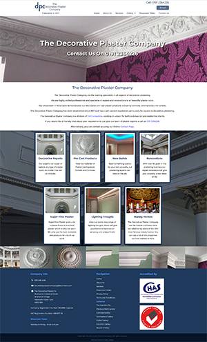 The Decorative Plaster Company Website