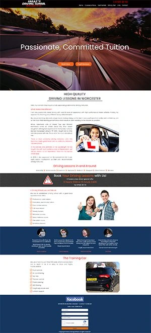 Faraz Driving School Website