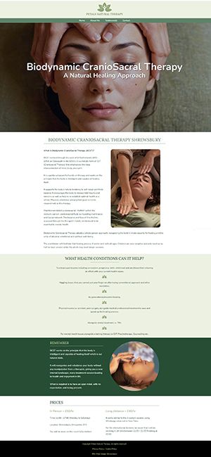 Petals Natural Therapy website